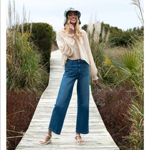 ABLE Leah sailor jeans wide leg jeans patch pocket 29